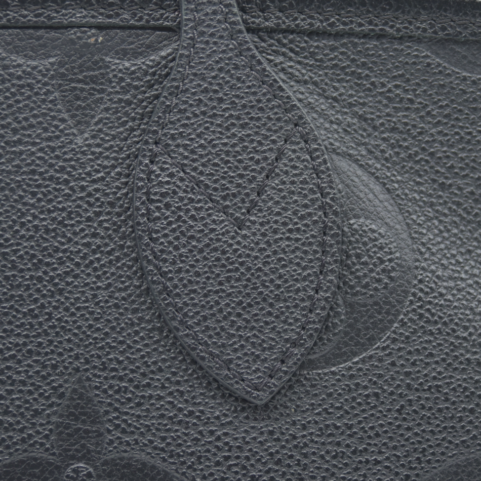 AUCTION $2940 Louis Vuitton LV Monogram Neverfull  MM Empreinte Black