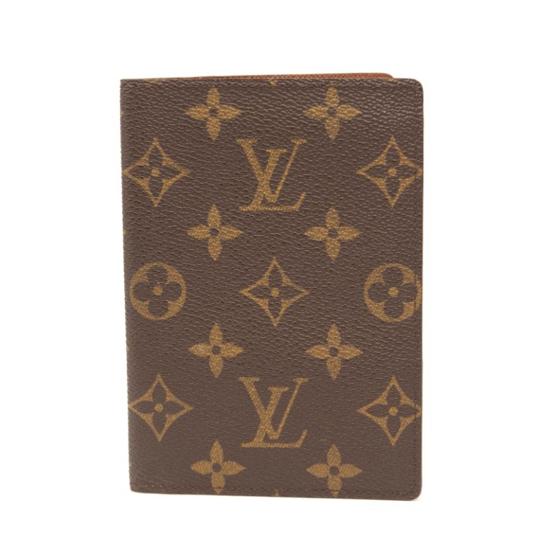 Louis Vuitton Passport Cover Brown Monogram Canvas Clutch