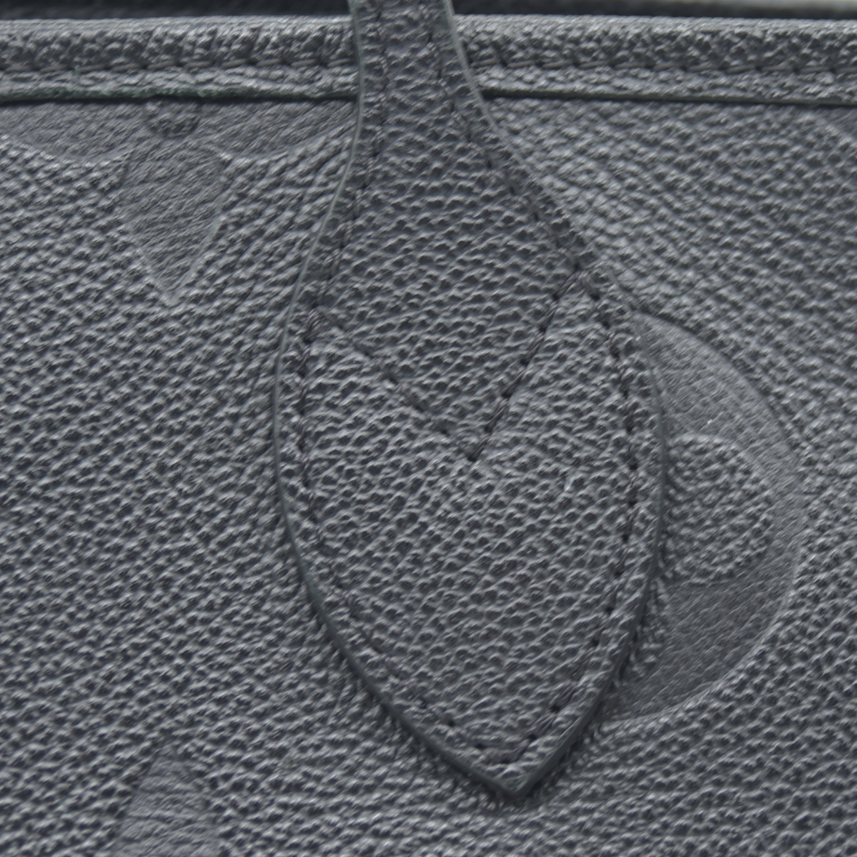 AUCTION $2940 Louis Vuitton LV Monogram Neverfull  MM Empreinte Black