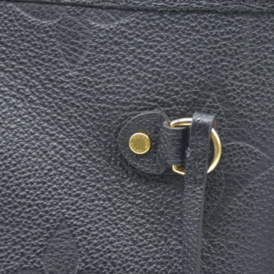 AUCTION $2940 Louis Vuitton LV Monogram Neverfull  MM Empreinte Black