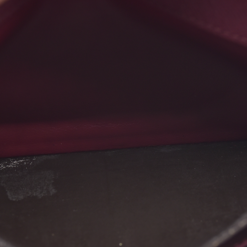 $660 Louis Vuitton Monogram Emilie Wallet Fuchsia TA4155 2015 CONSIGNMENT