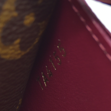 $660 Louis Vuitton Monogram Emilie Wallet Fuchsia TA4155 2015 CONSIGNMENT