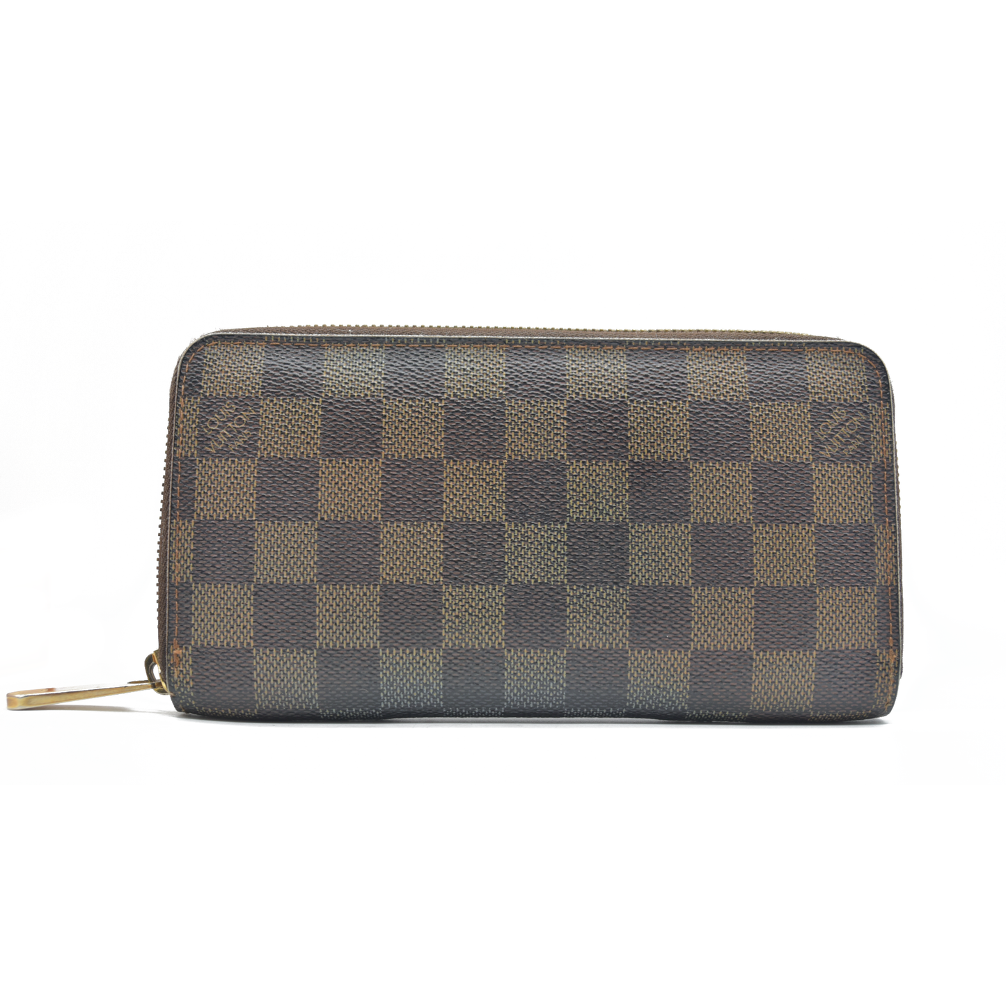 $915 Louis Vuitton Damier Ebene Zippy Wallet CONSIGNMENT VI4057 2007