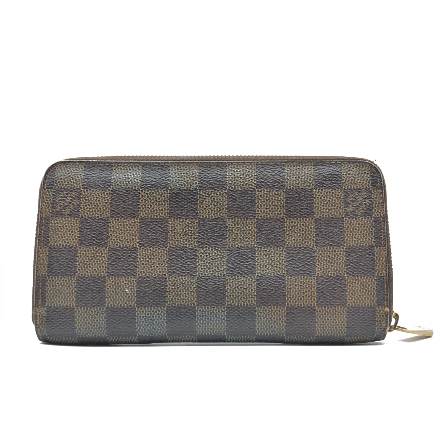 $915 Louis Vuitton Damier Ebene Zippy Wallet CONSIGNMENT VI4057 2007