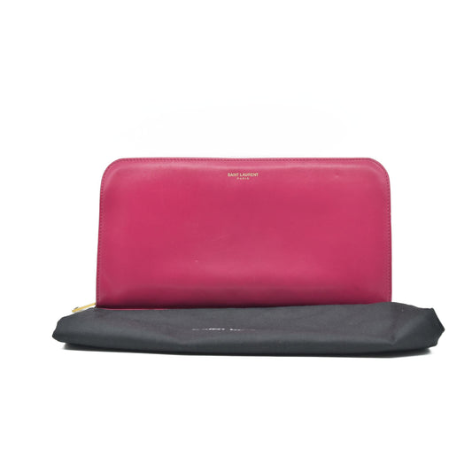 $950 Saint Laurent Pink Organizer Wallet CONSIGNMENT