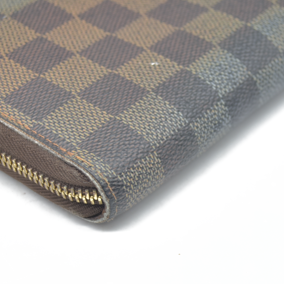 $915 Louis Vuitton Damier Ebene Zippy Wallet CONSIGNMENT VI4057 2007