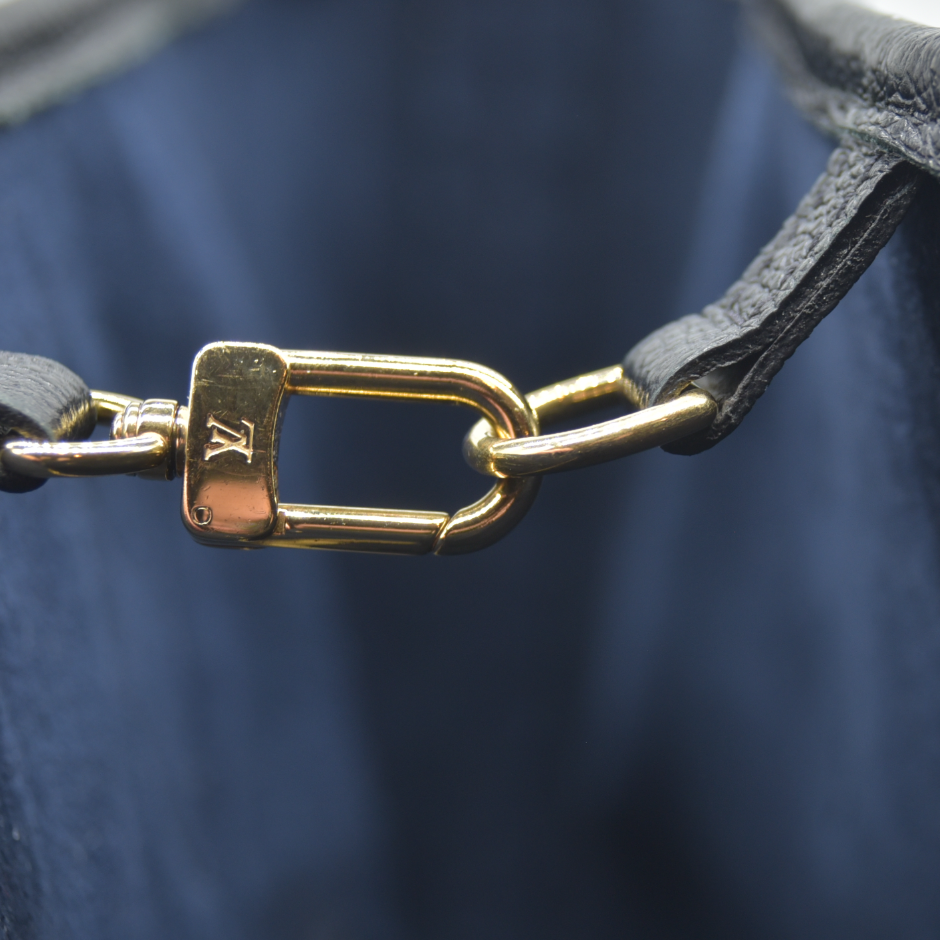 AUCTION $2940 Louis Vuitton LV Monogram Neverfull  MM Empreinte Black