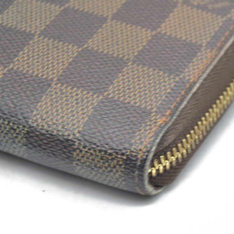 $915 Louis Vuitton Damier Ebene Zippy Wallet CONSIGNMENT VI4057 2007