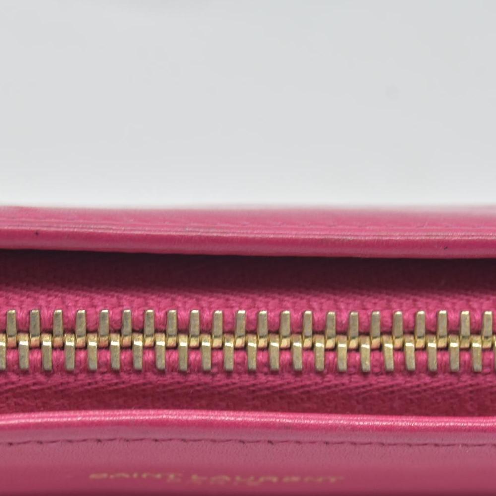 $950 Saint Laurent Pink Organizer Wallet CONSIGNMENT
