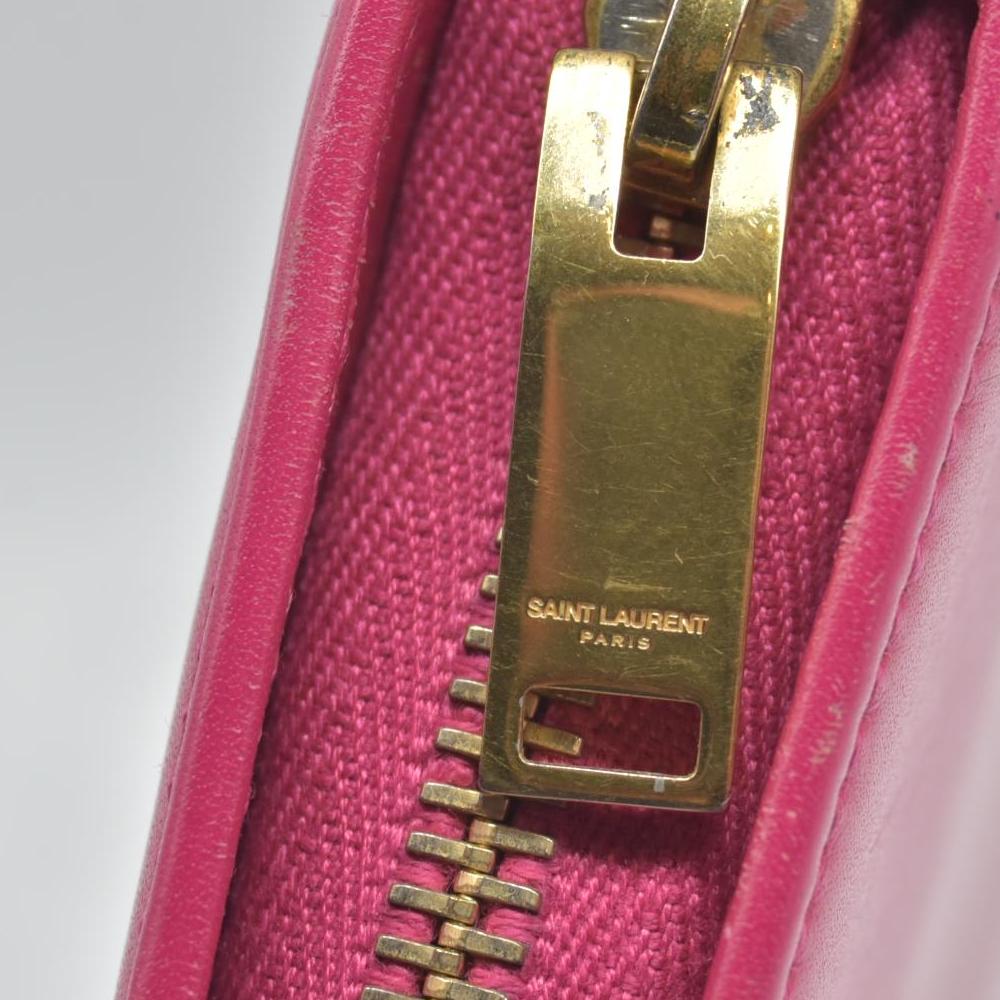 $950 Saint Laurent Pink Organizer Wallet CONSIGNMENT