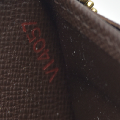 $915 Louis Vuitton Damier Ebene Zippy Wallet CONSIGNMENT VI4057 2007