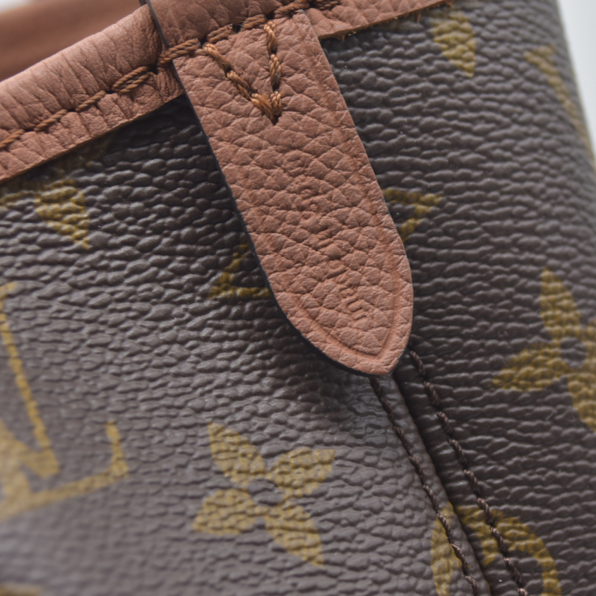 Louis Vuitton LV Monogram Neverfull Inside Out Brown Missing Pouch