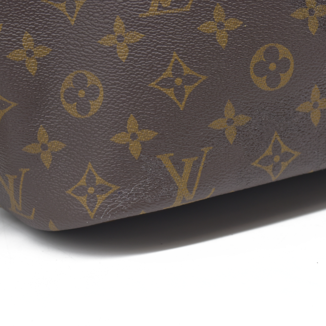 Louis Vuitton LV Monogram Neverfull Inside Out Brown Missing Pouch