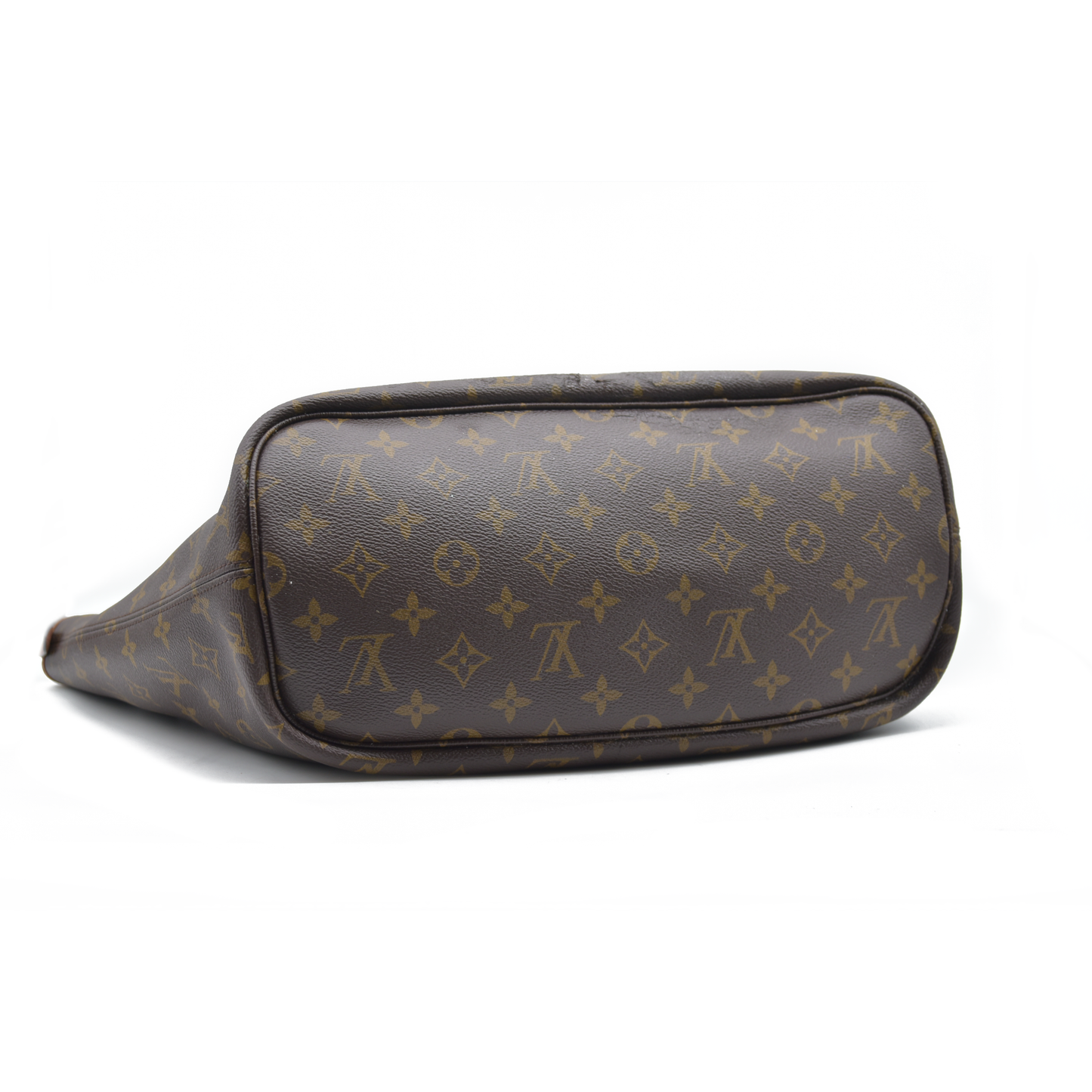 Louis Vuitton LV Monogram Neverfull Inside Out Brown Missing Pouch