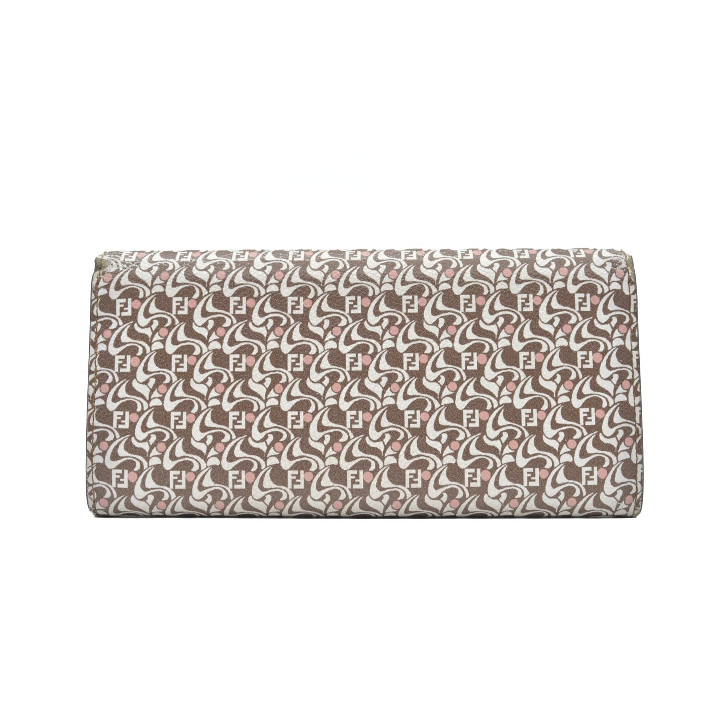 $720 Fendi F Multicolor Baguette leather wallet CONSIGNMENT