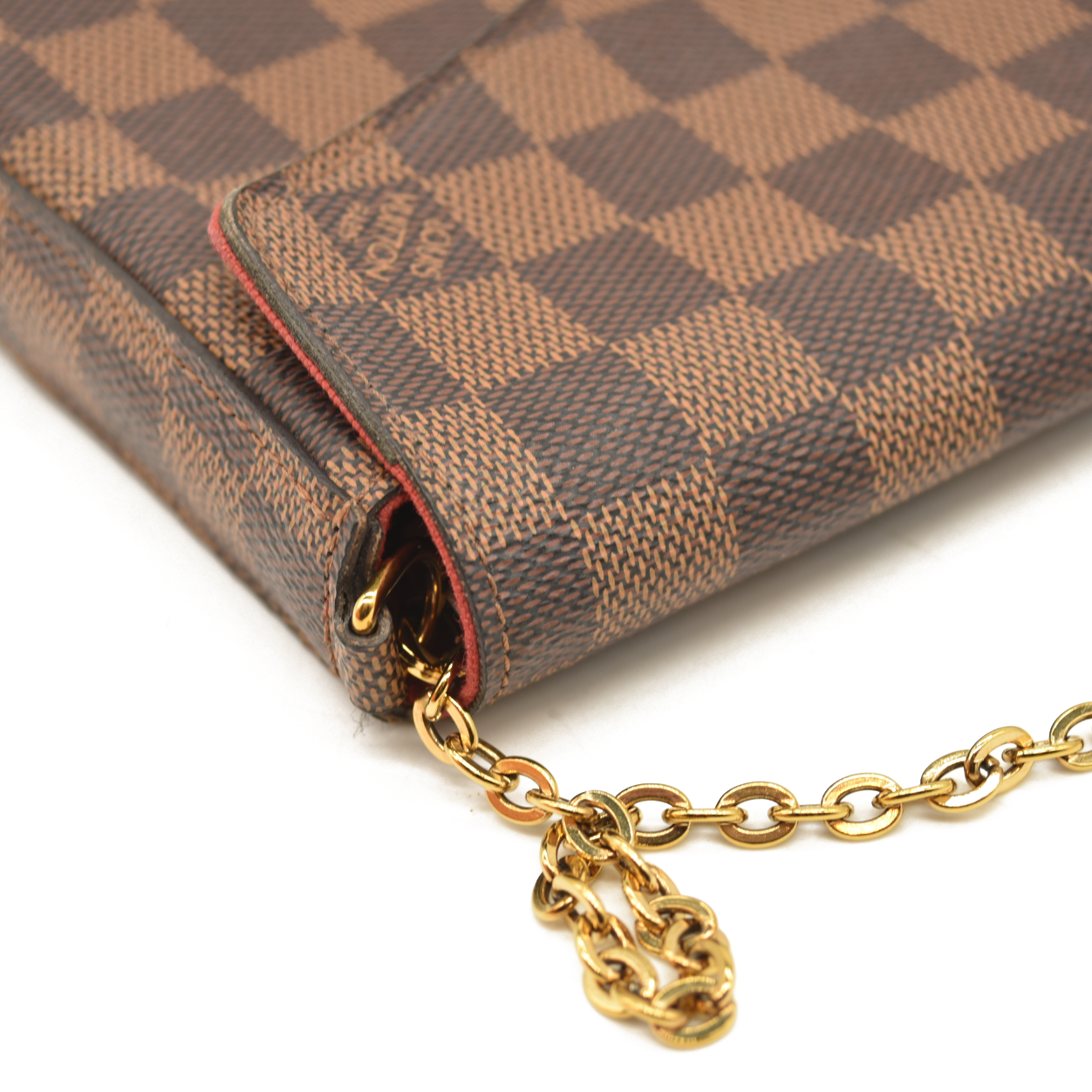 Louis Vuitton  Damier Ebene Pochette Felicie Chain Wallet MI0169