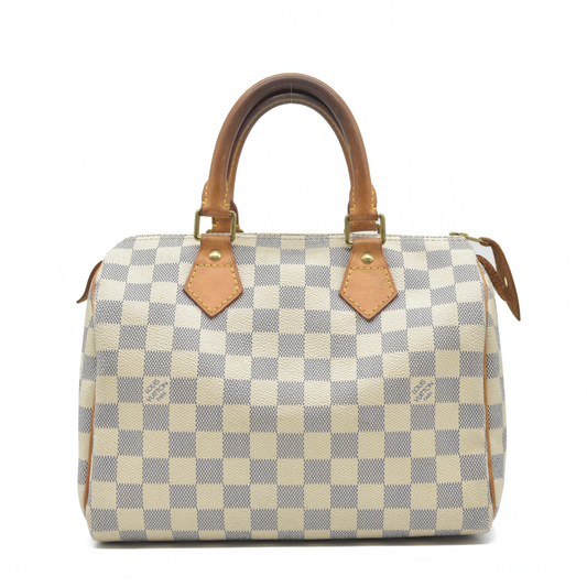 Louis Vuitton  Damier Azur Speedy 25 DU4049 AUCTION $1550
