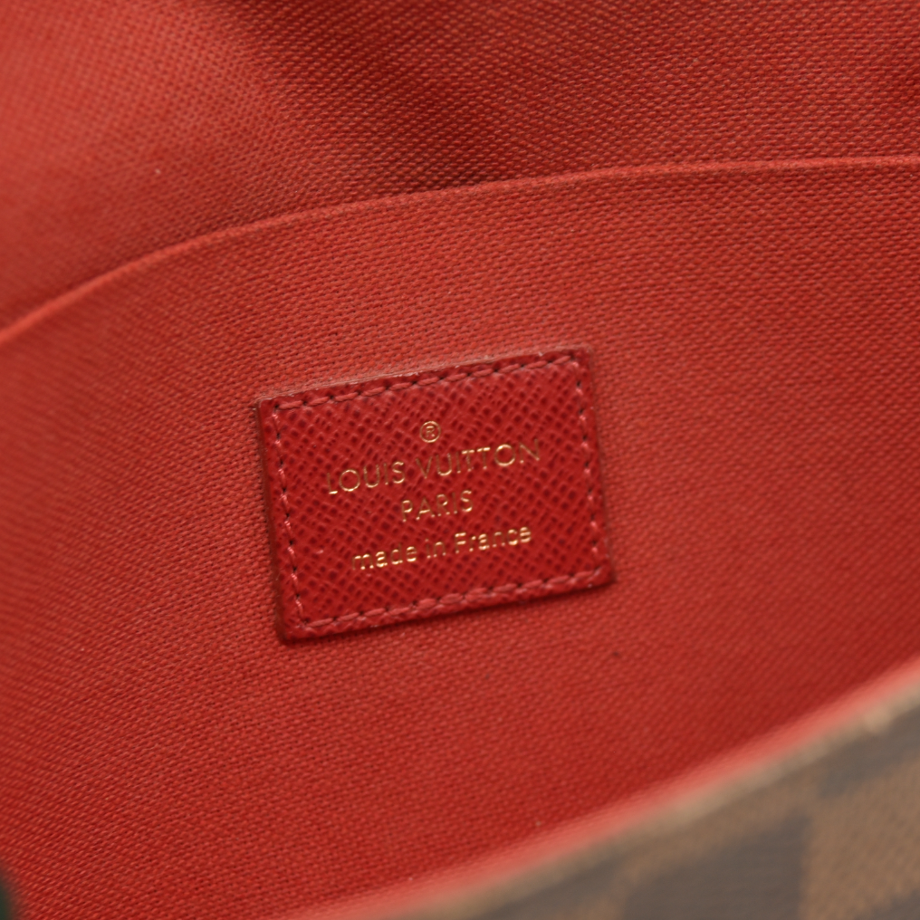 Louis Vuitton  Damier Ebene Pochette Felicie Chain Wallet MI0169