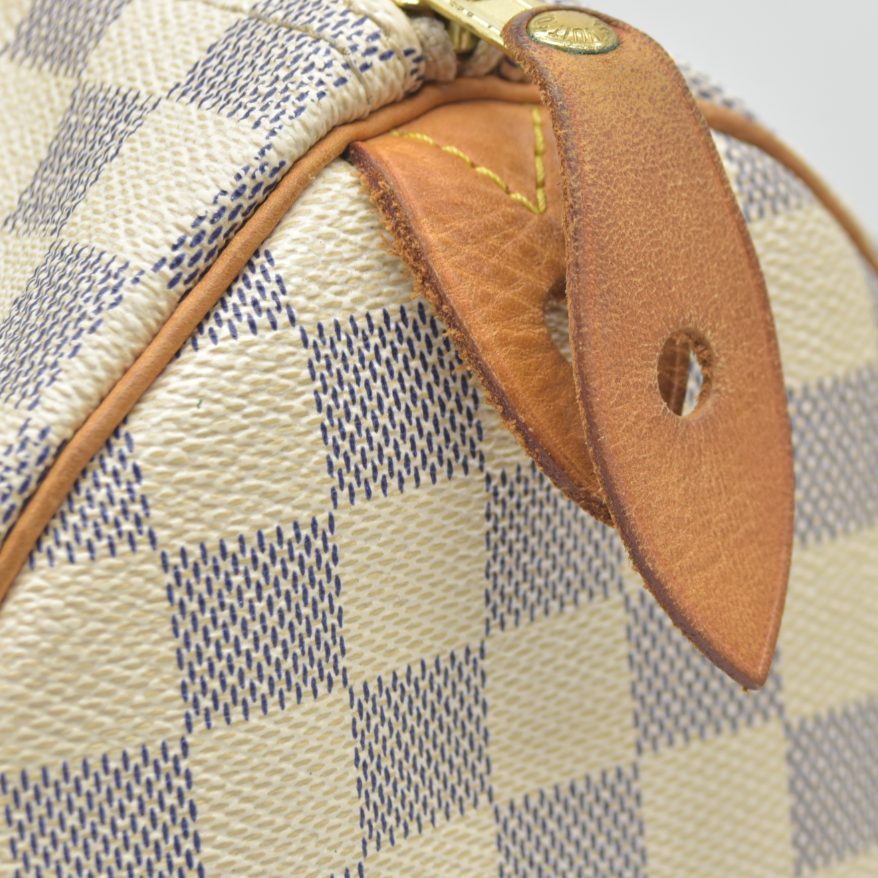 Louis Vuitton  Damier Azur Speedy 25 DU4049 AUCTION $1550