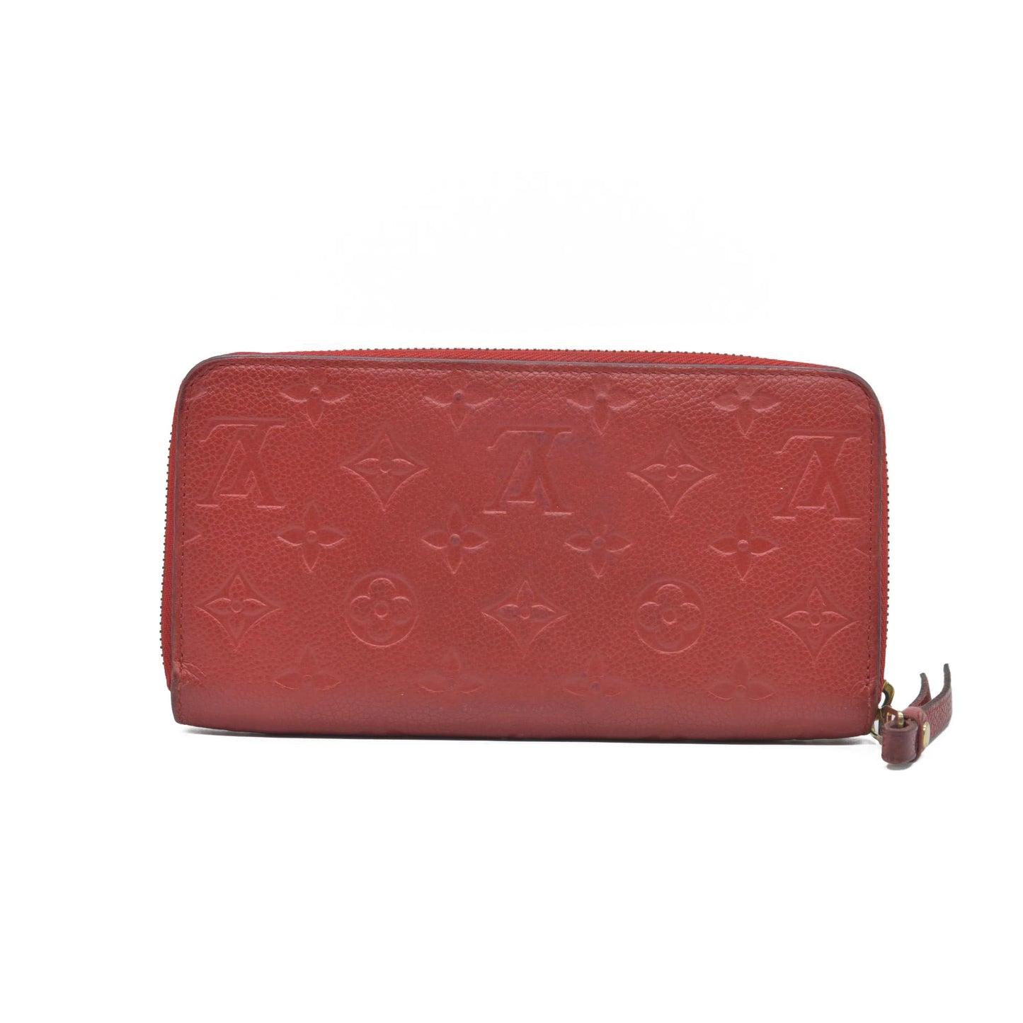$1170 2017 Louis Vuitton Empreinte Zippy Wallet Cherry CONSIGNMENT SP4107