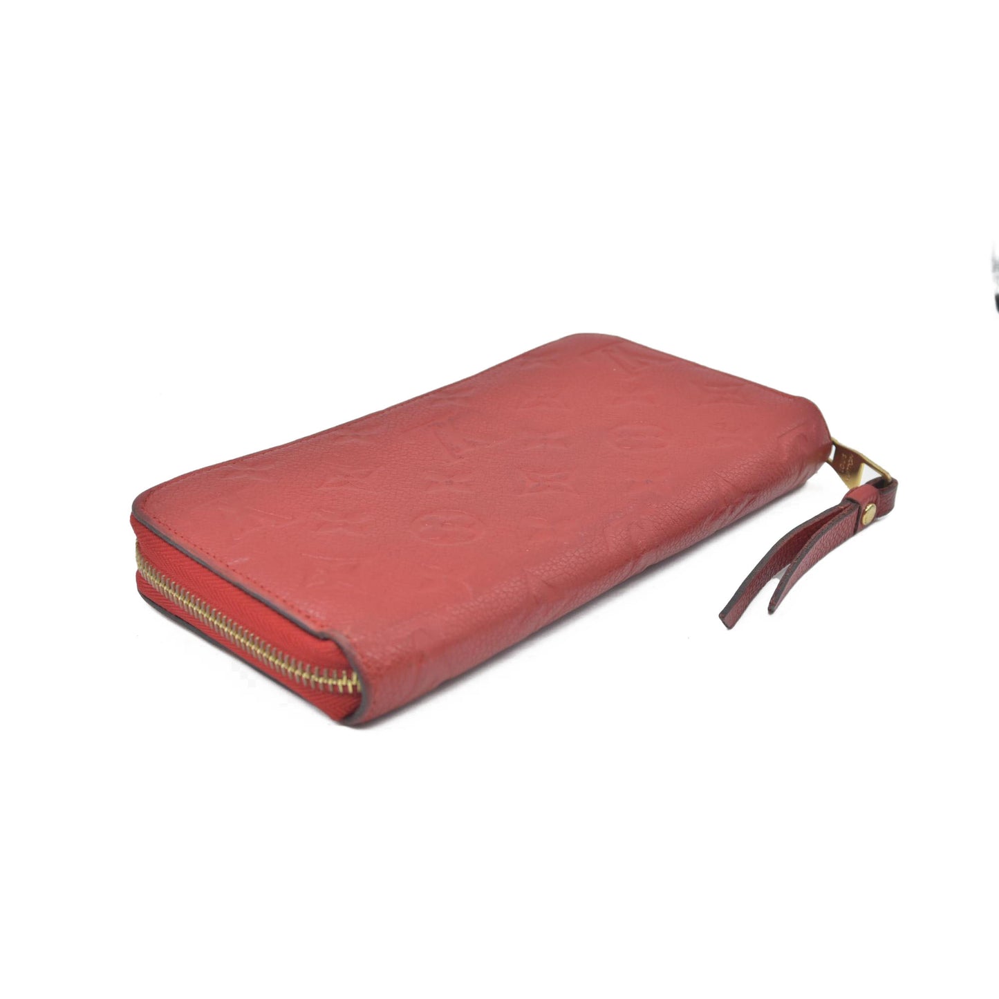 $1170 2017 Louis Vuitton Empreinte Zippy Wallet Cherry CONSIGNMENT SP4107