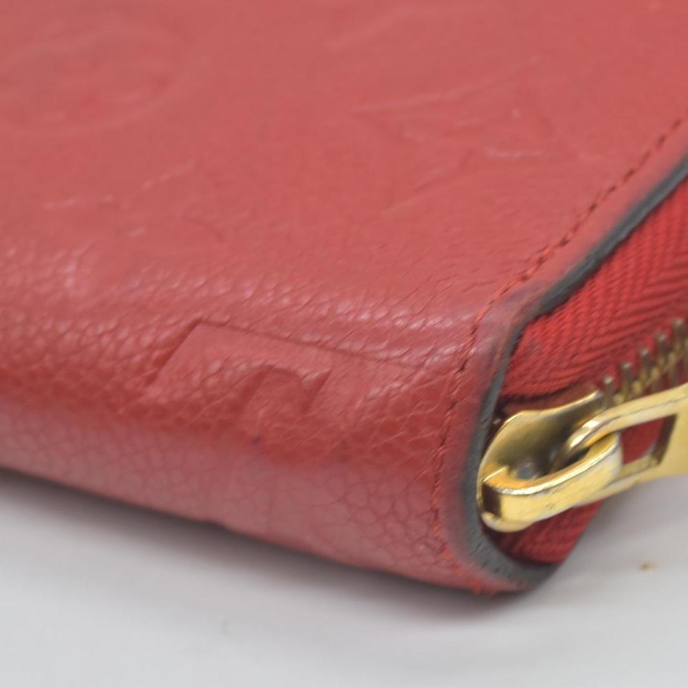 $1170 2017 Louis Vuitton Empreinte Zippy Wallet Cherry CONSIGNMENT SP4107