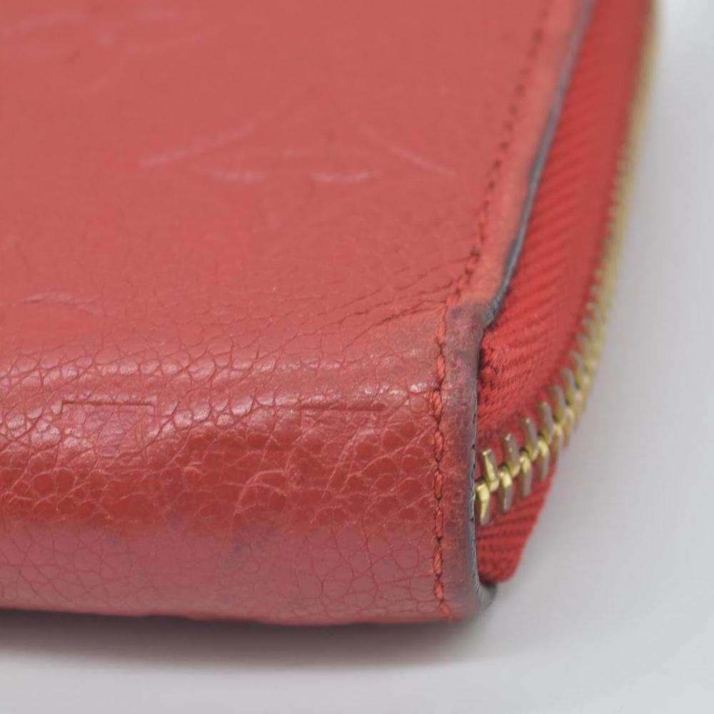 $1170 2017 Louis Vuitton Empreinte Zippy Wallet Cherry CONSIGNMENT SP4107