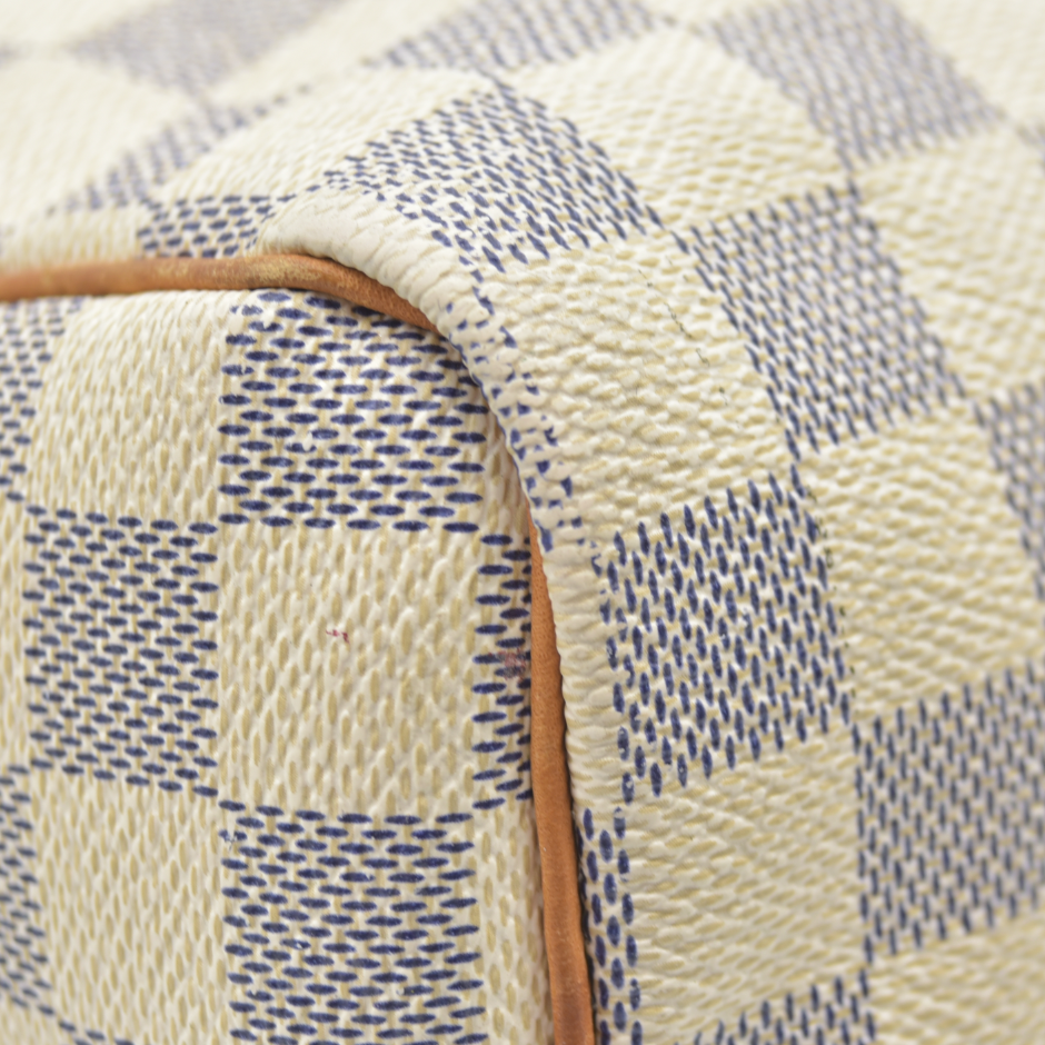 Louis Vuitton  Damier Azur Speedy 25 DU4049 AUCTION $1550