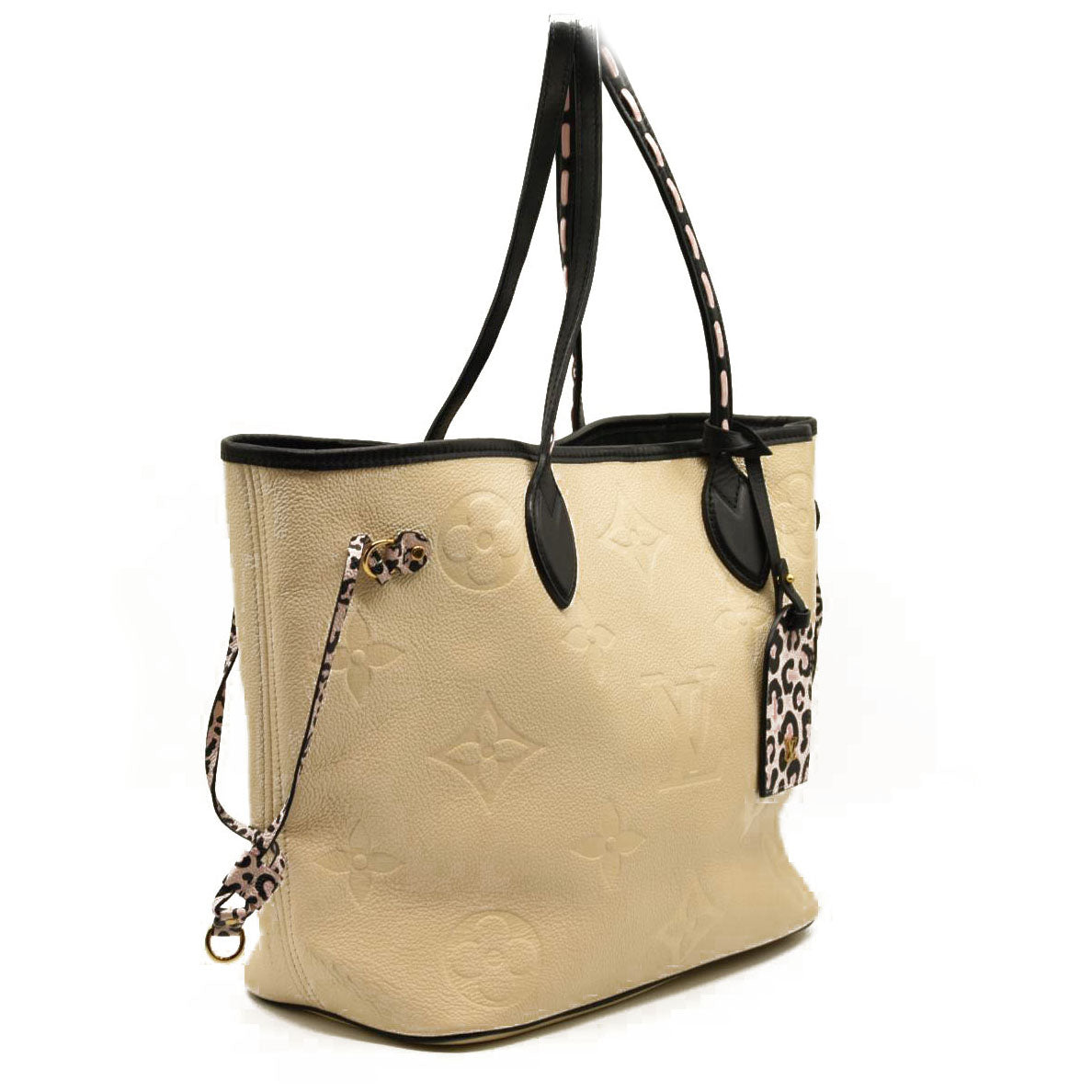 Louis Vuitton  Empreinte Monogram Giant Wild At Heart Neverfull MM Creme