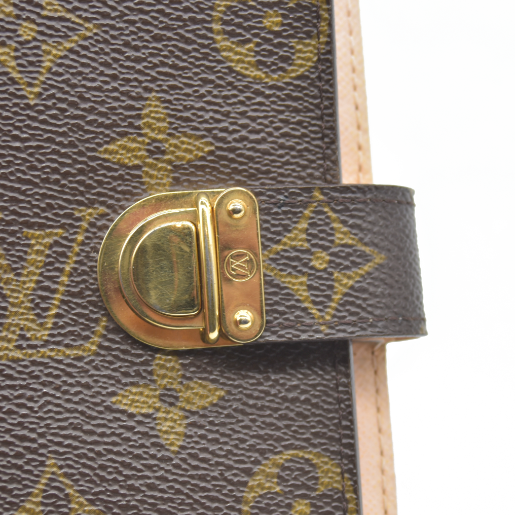 $505 Louis Vuitton Monogram Koala Small Ring Agenda Cover Rose Ballerine CA0075 2005 CONSIGNMENT