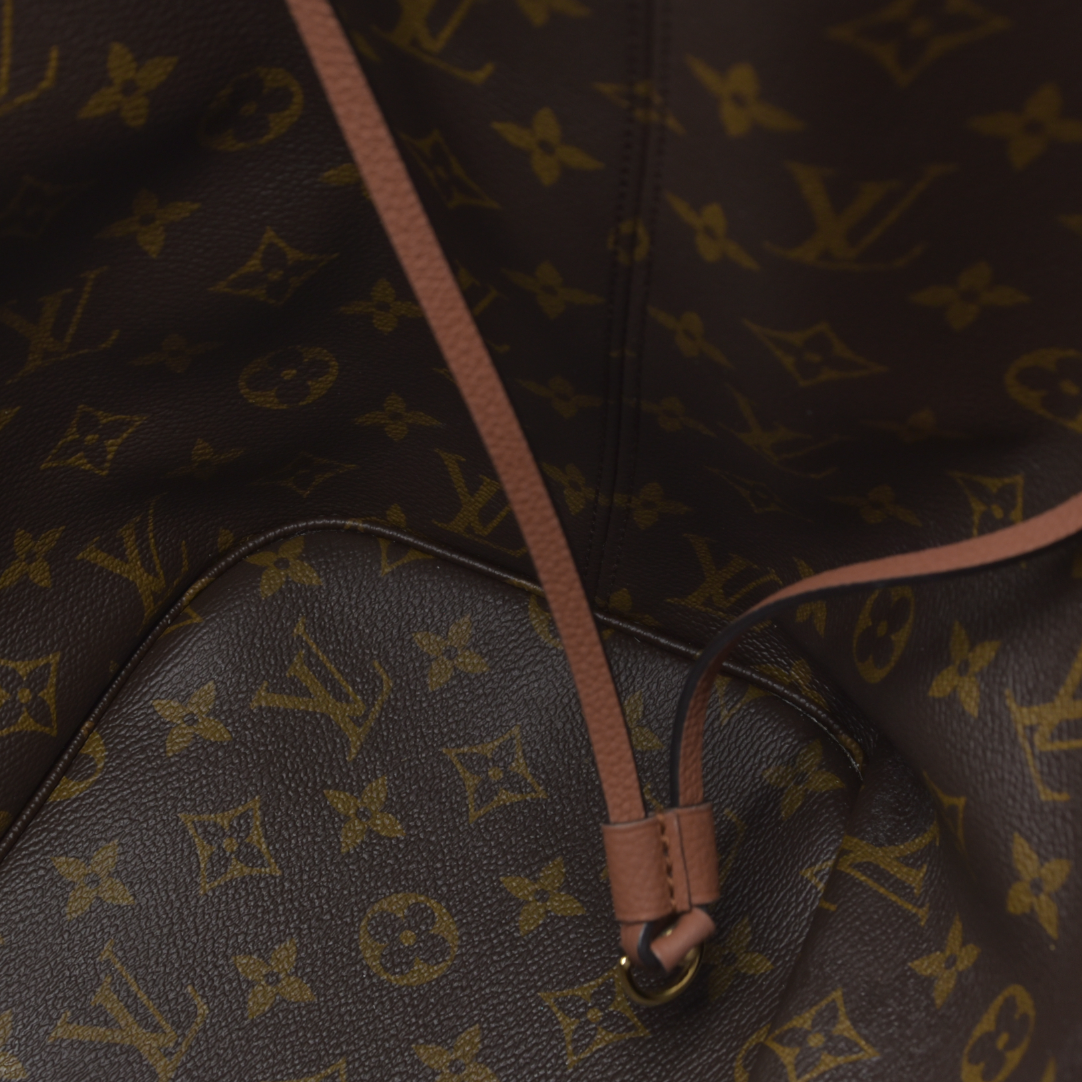 Louis Vuitton LV Monogram Neverfull Inside Out Brown Missing Pouch