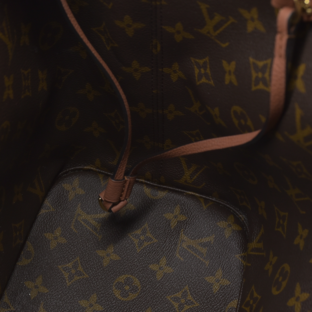 Louis Vuitton LV Monogram Neverfull Inside Out Brown Missing Pouch