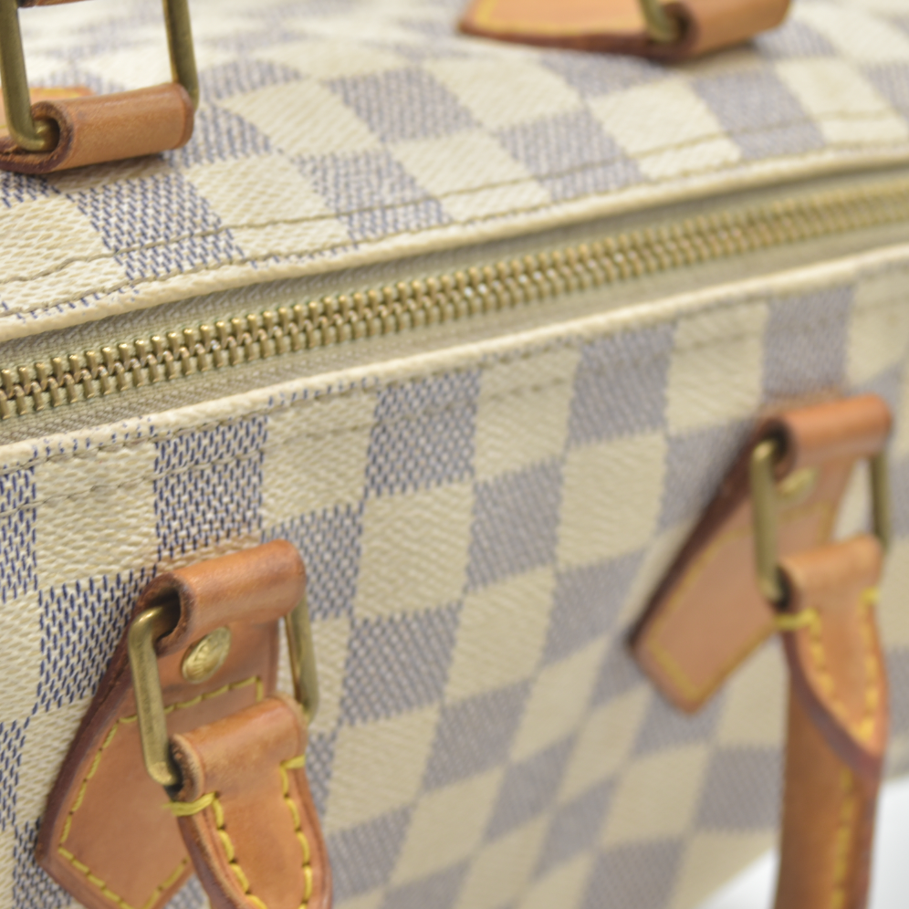 Louis Vuitton  Damier Azur Speedy 25 DU4049 AUCTION $1550