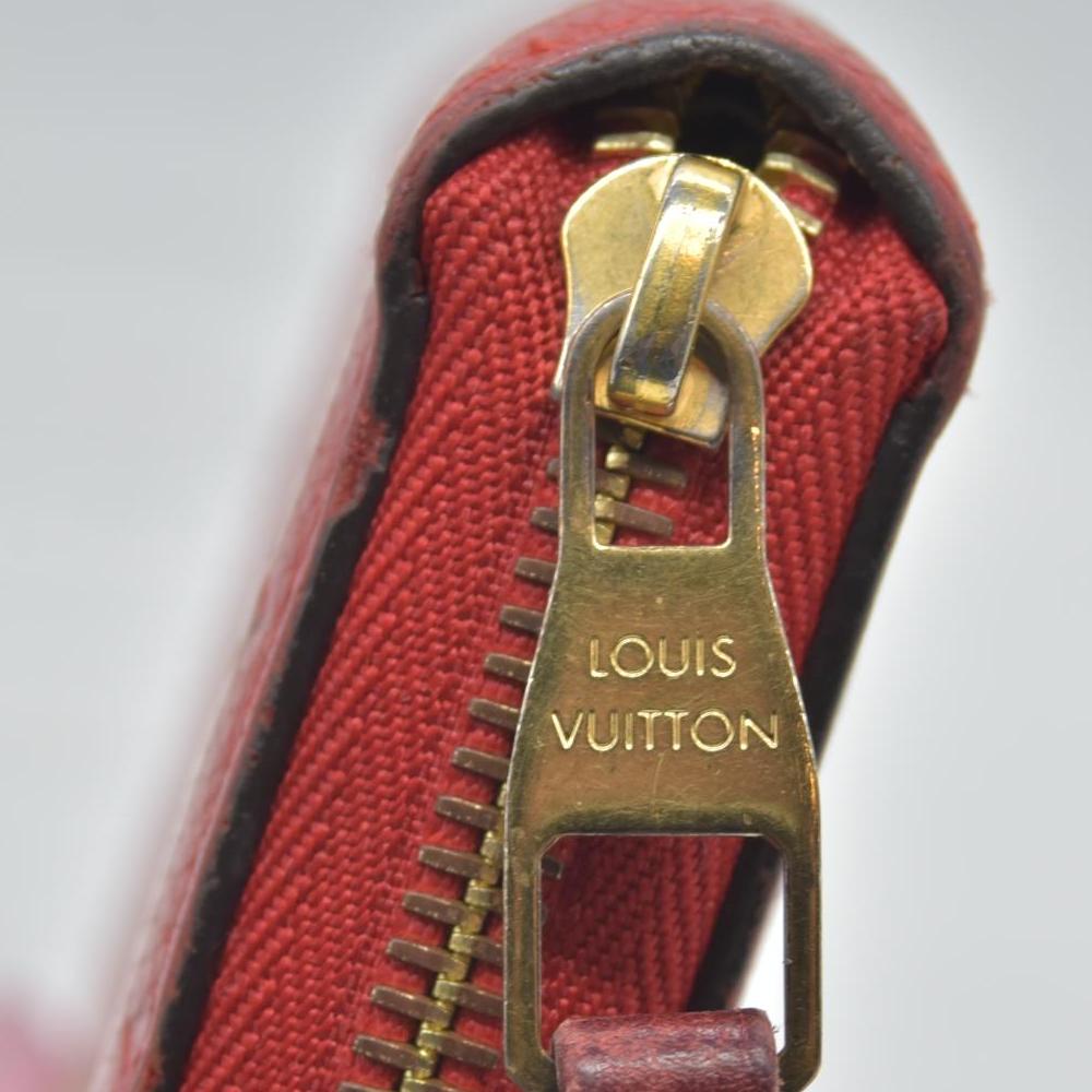$1170 2017 Louis Vuitton Empreinte Zippy Wallet Cherry CONSIGNMENT SP4107