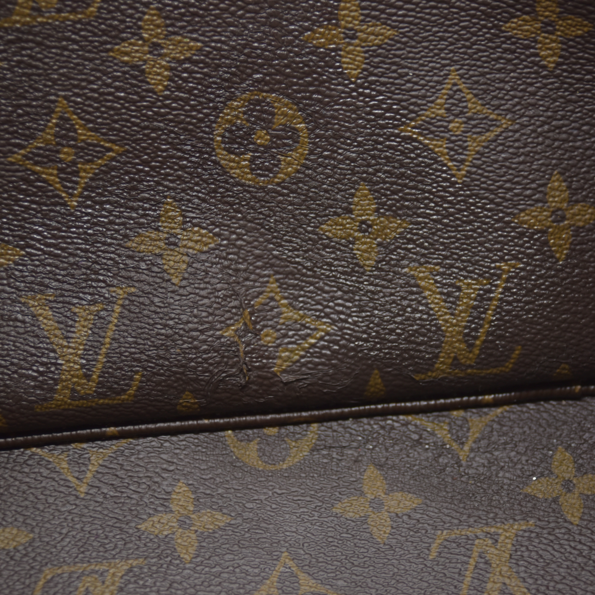 Louis Vuitton LV Monogram Neverfull Inside Out Brown Missing Pouch