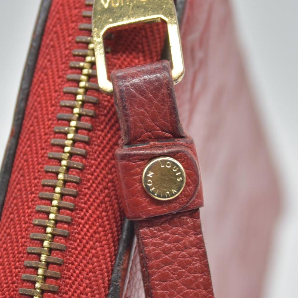 $1170 2017 Louis Vuitton Empreinte Zippy Wallet Cherry CONSIGNMENT SP4107