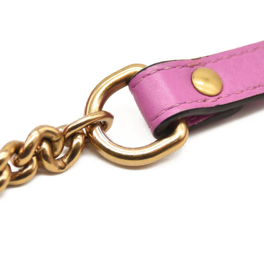 GUCCI GG MARMONT MINI CAMERA SHOULDER BAG PINK