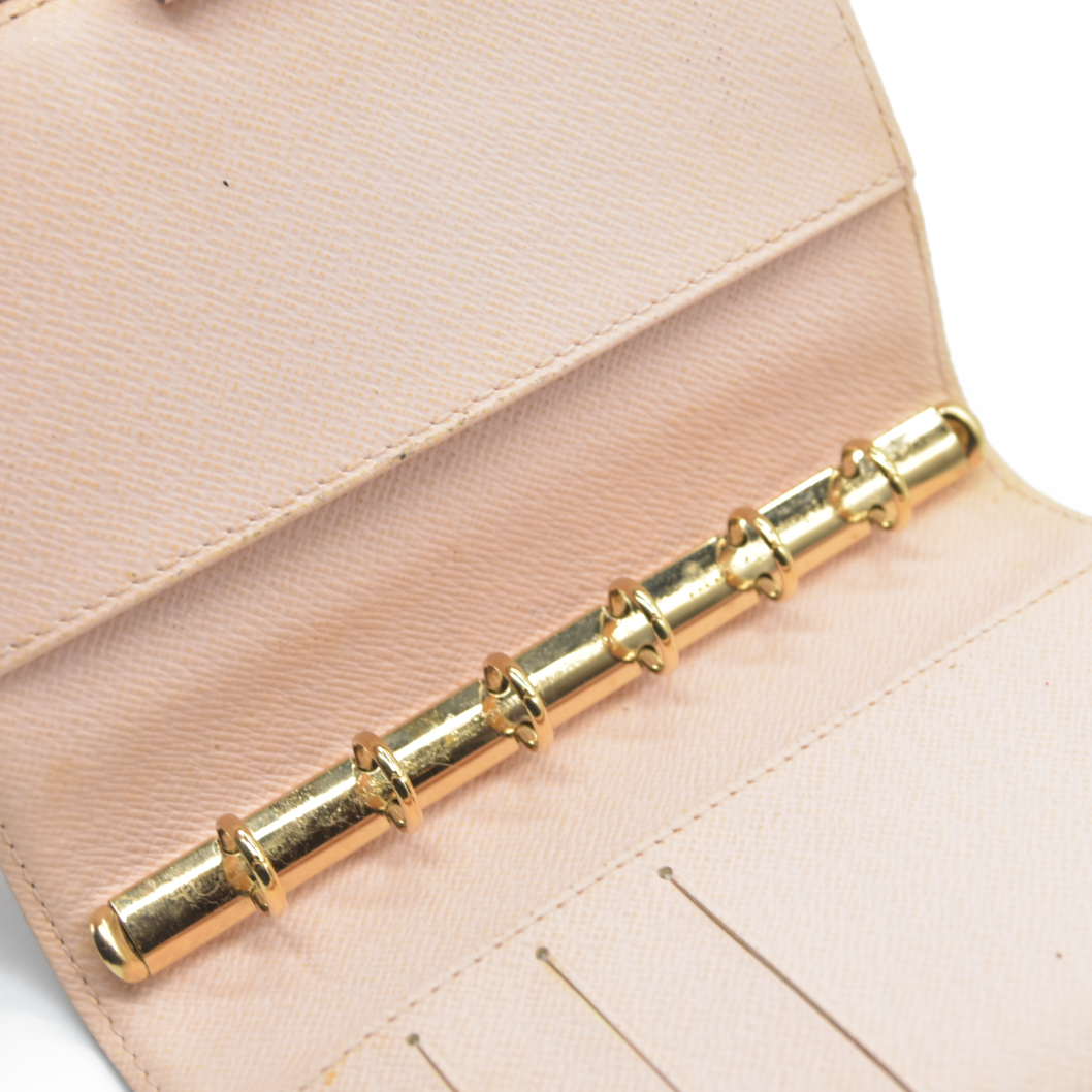 $505 Louis Vuitton Monogram Koala Small Ring Agenda Cover Rose Ballerine CA0075 2005 CONSIGNMENT