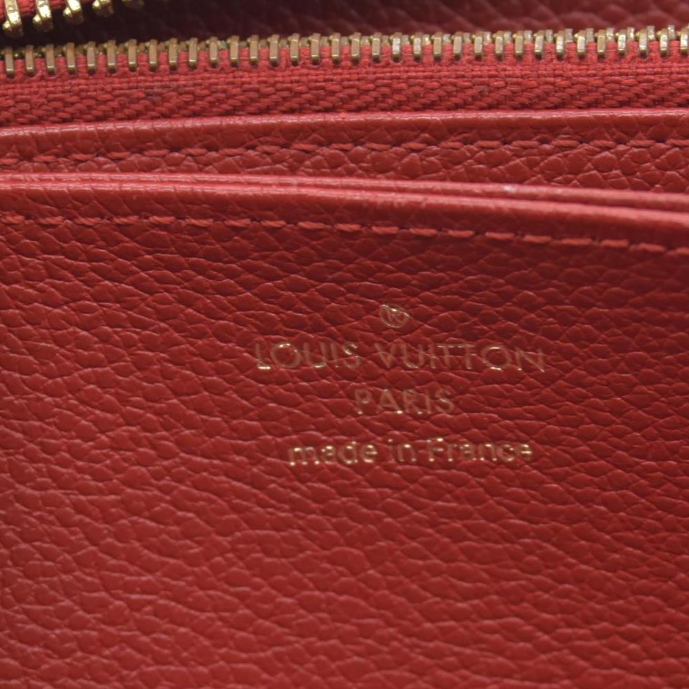 $1170 2017 Louis Vuitton Empreinte Zippy Wallet Cherry CONSIGNMENT SP4107