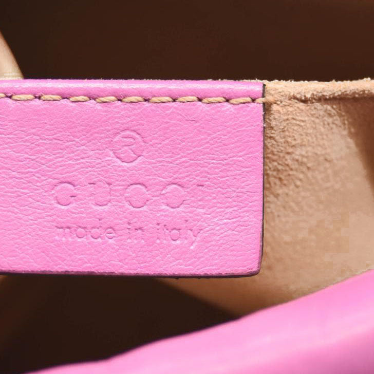 GUCCI GG MARMONT MINI CAMERA SHOULDER BAG PINK