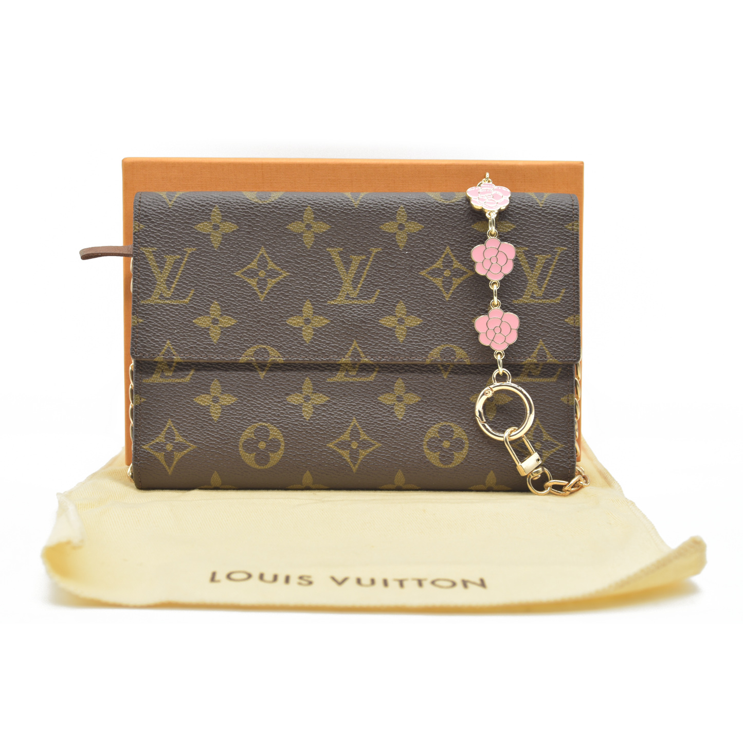 $605 1986 Louis Vuitton Monogram Passport Organizer Clutch CONSIGNMENT 864AN