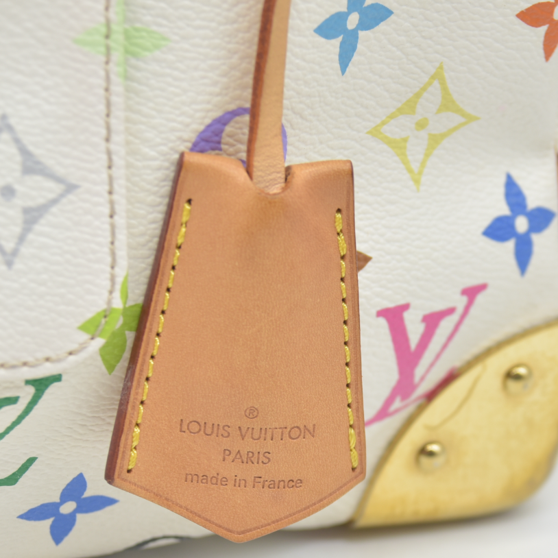 AUCTION $3150 Louis Vuitton  Monogram Muakami Speedy 30 White