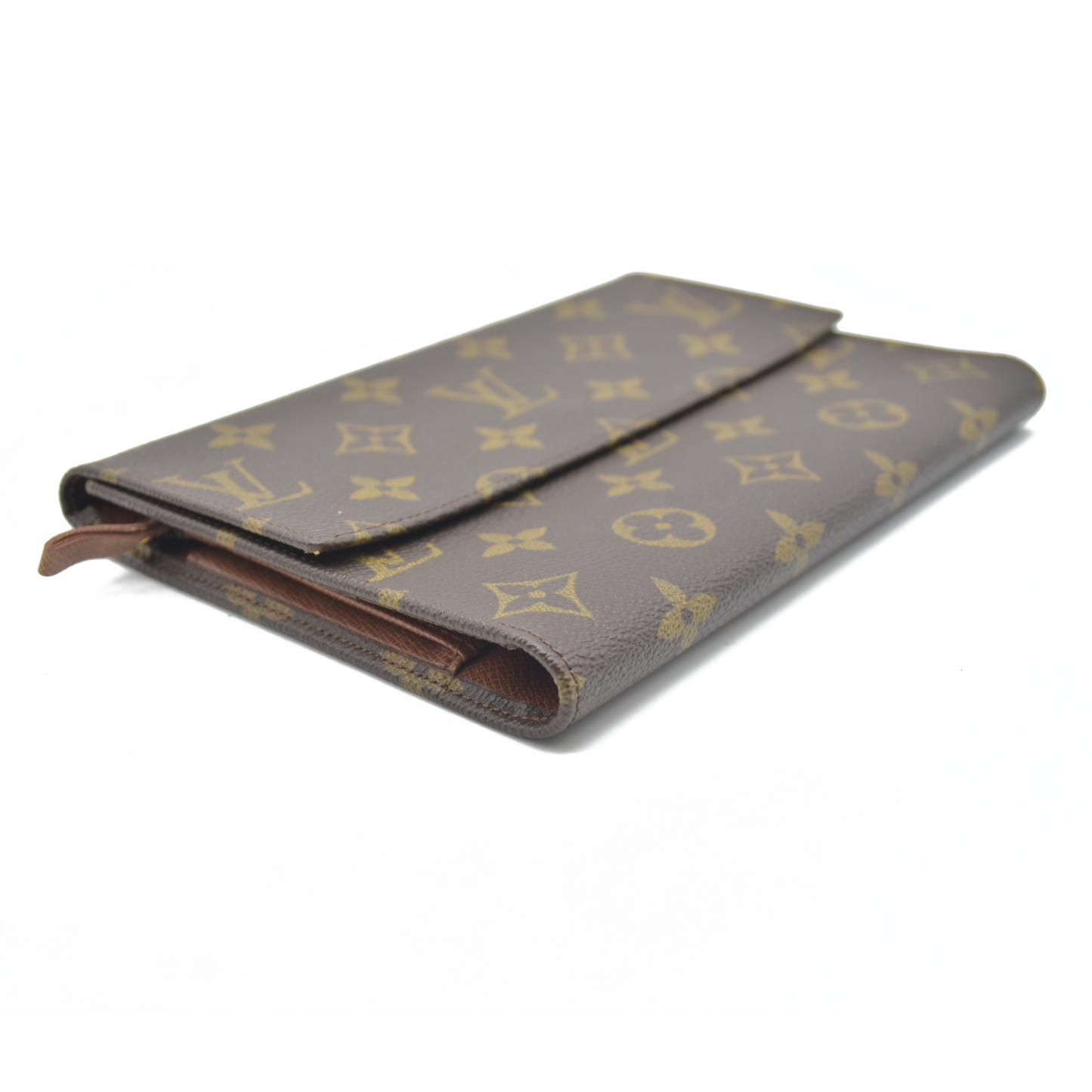 $605 1986 Louis Vuitton Monogram Passport Organizer Clutch CONSIGNMENT 864AN