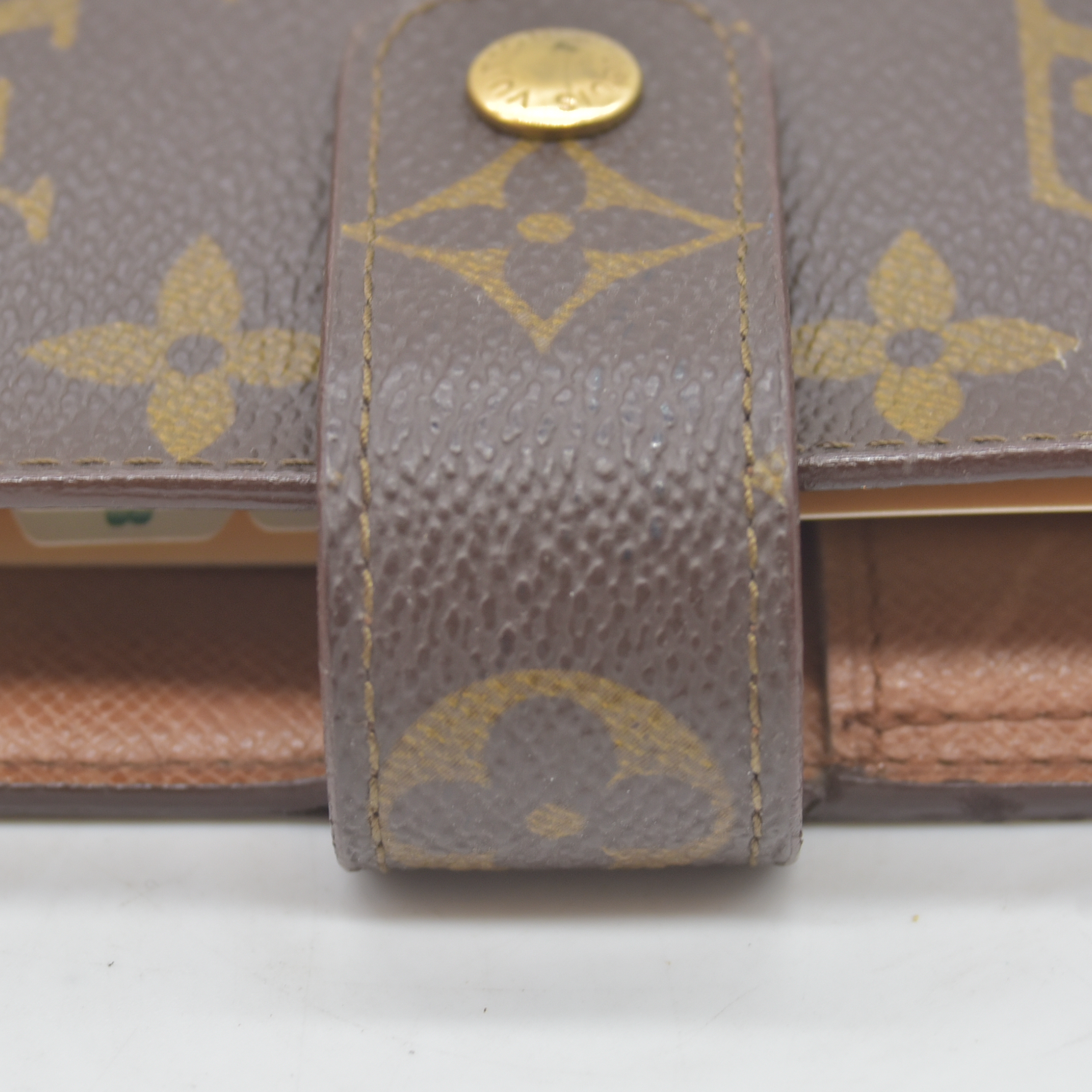 $755 1994 LOUIS VUITTON Monogram Medium Ring Agenda Cover SP0964