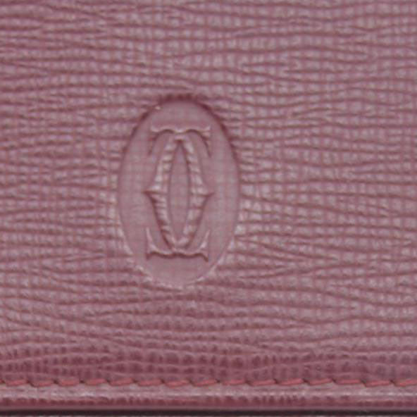 $550 CARTIER Bifold Wallet Burgundy CONSIGNMENT