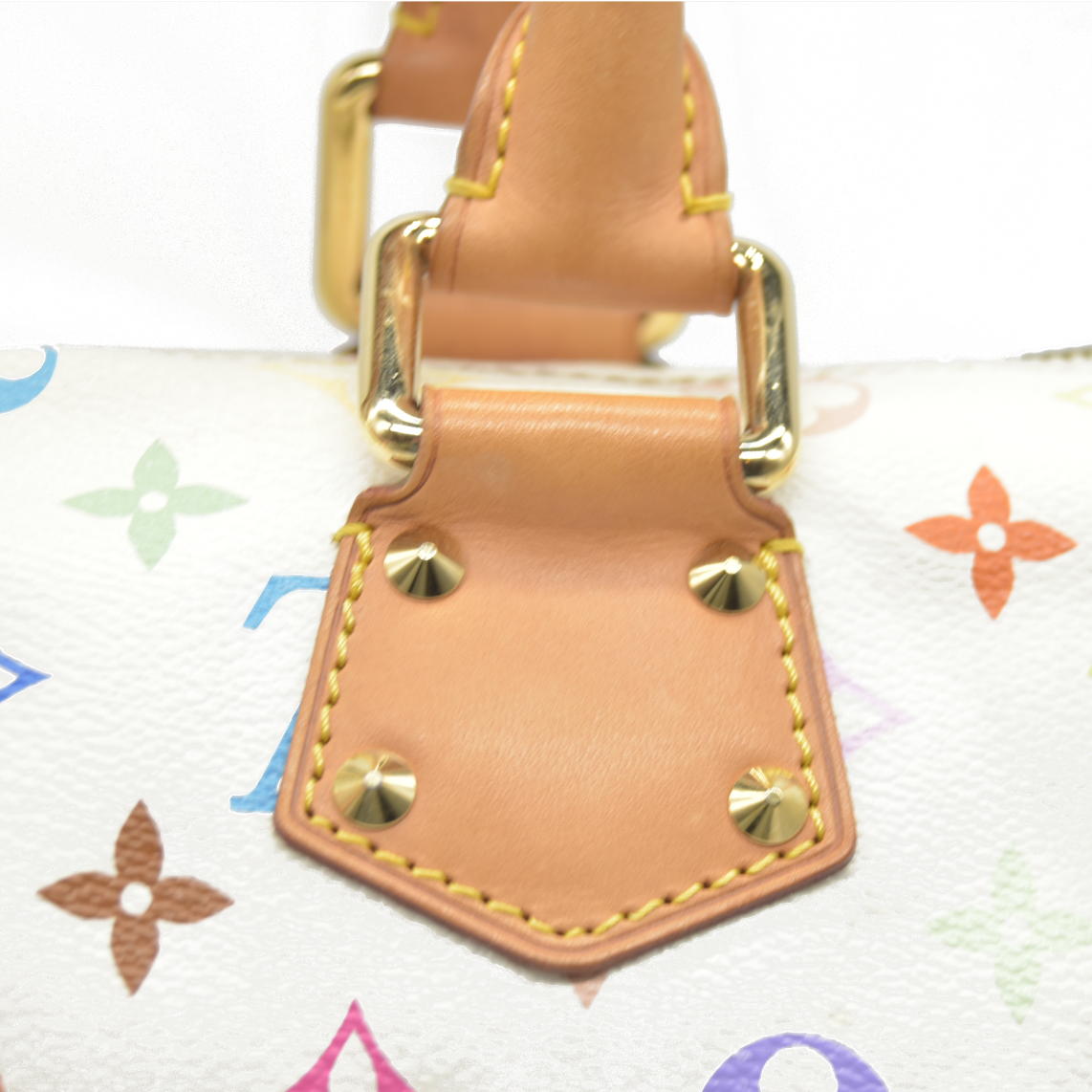 AUCTION $3150 Louis Vuitton  Monogram Muakami Speedy 30 White