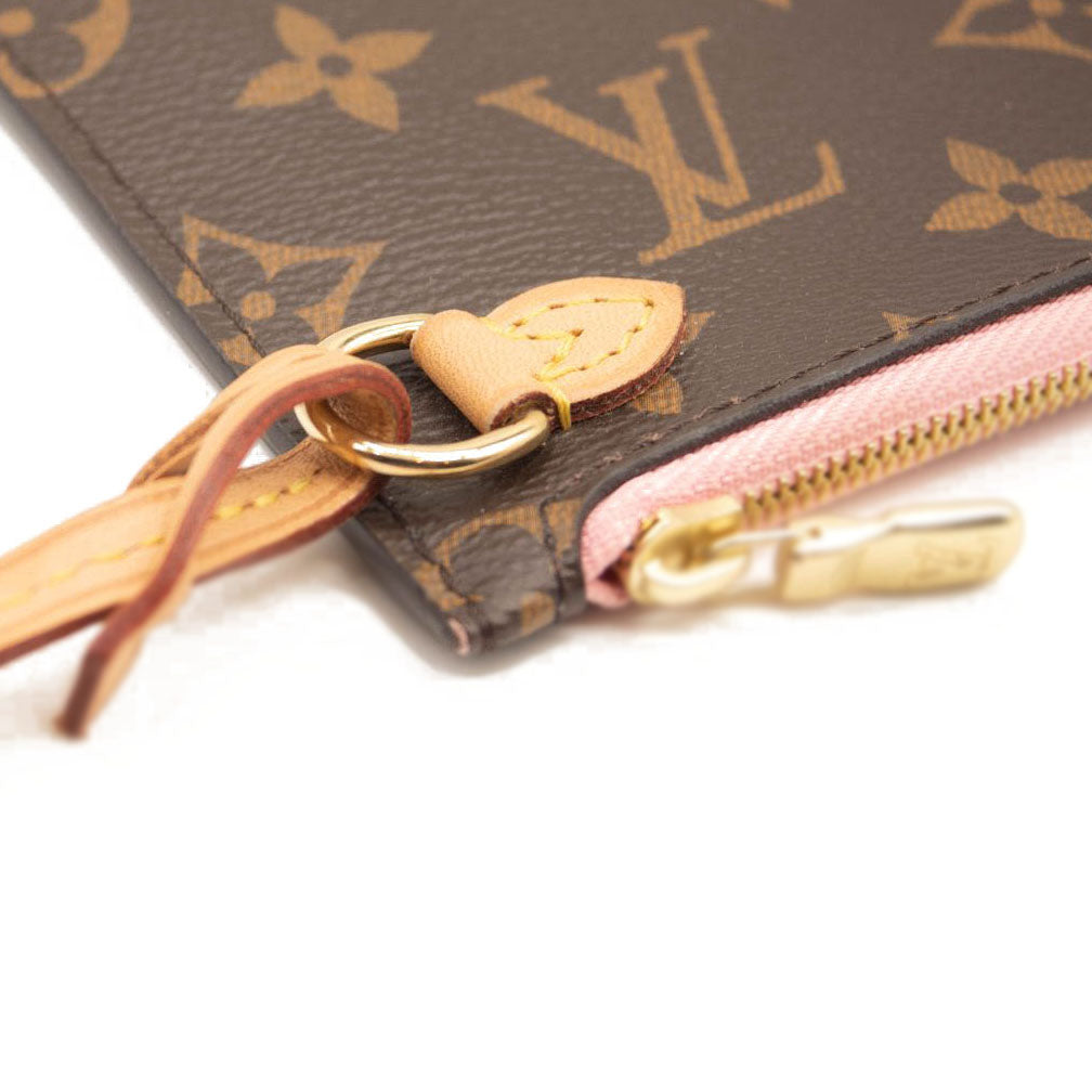 LOUIS VUITTON Monogram Neverfull MM GM Pochette Rose Ballerine