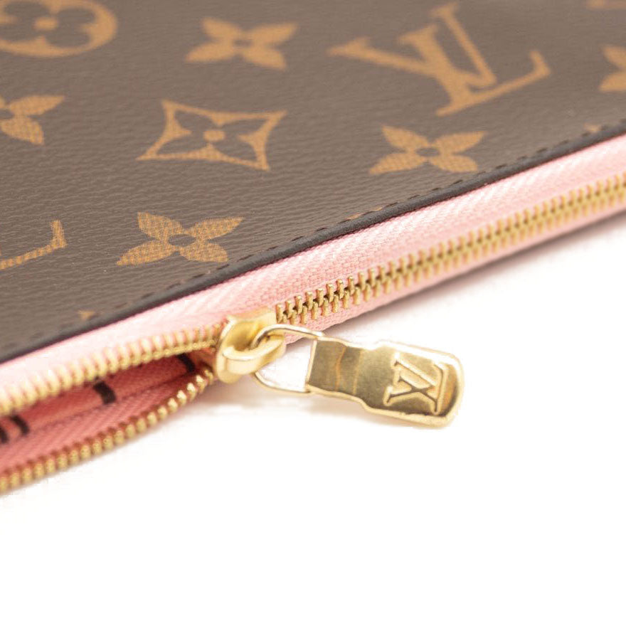 LOUIS VUITTON Monogram Neverfull MM GM Pochette Rose Ballerine