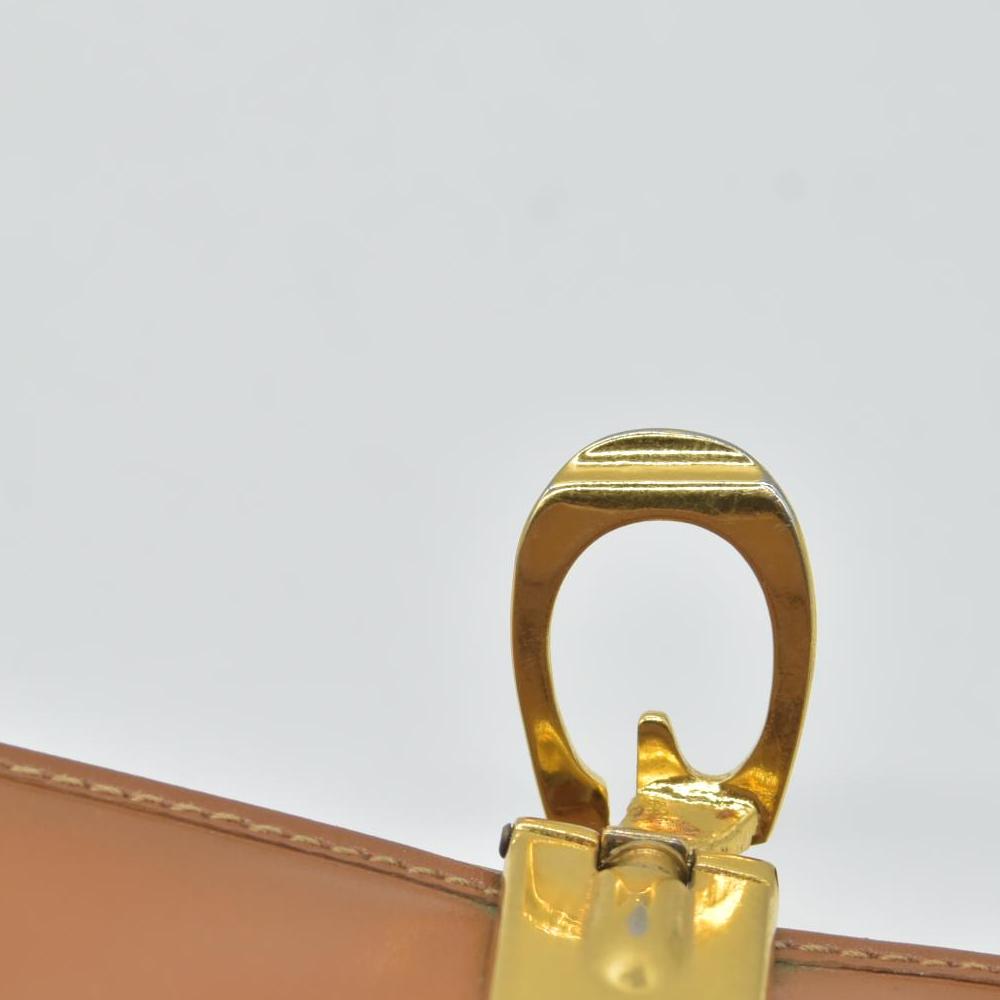 $580 Gucci Glam French Flap Brown Leather Wallet CONSIGNMENT