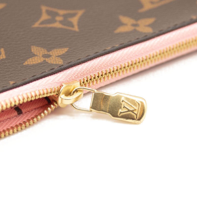 LOUIS VUITTON Monogram Neverfull MM GM Pochette Rose Ballerine